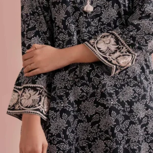 2 Piece Printed Embroidered Suit – PE26-198