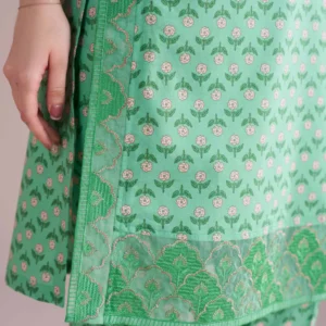 2 Piece Printed Embroidered Suit – PE26-198